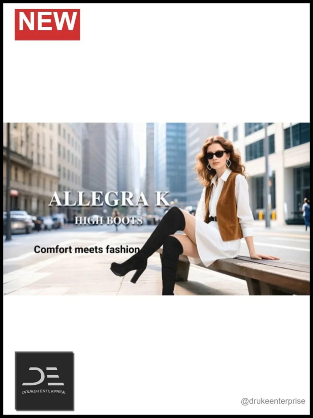Women's Faux Suede Over Knee High Platform Block Heel Boots